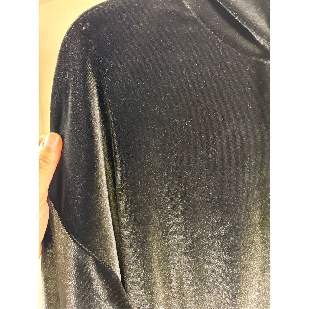 Aviator Nation Classic Velvet Relaxed Pullover Hoodie in Black Size L - Picture 6 of 11